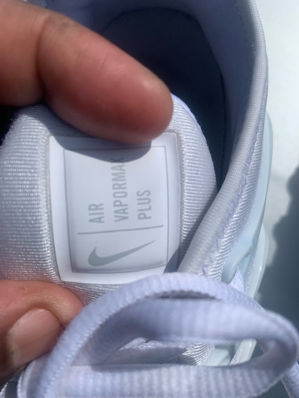 Nike White Air Vapormax Plus Lightweight Sneakers - Picture 2 of 8
